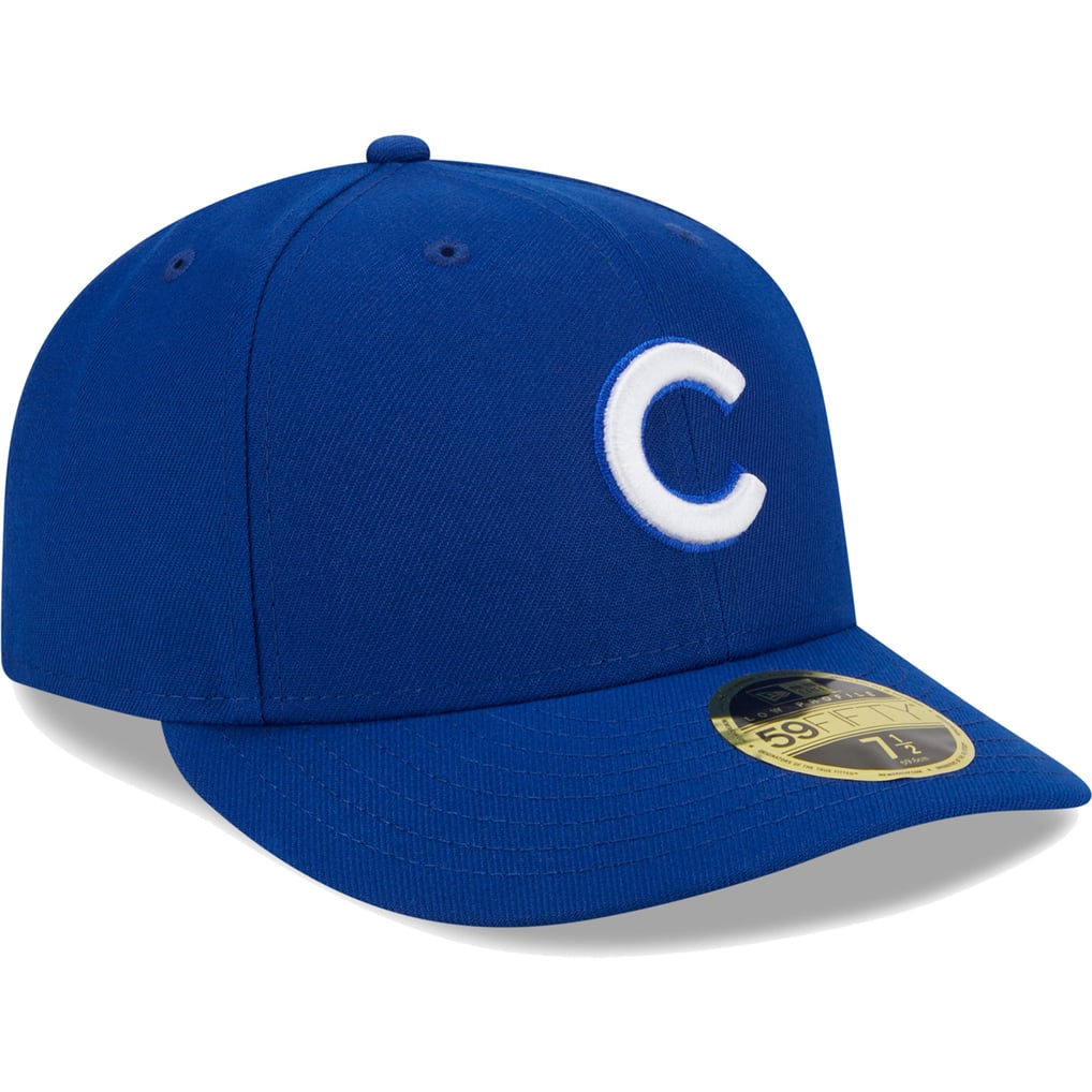  Chicago Cubs New Era White Logo Low Profile 59FIFTY Fitted Hat - Royal